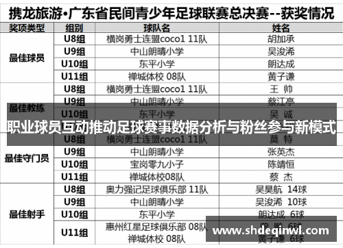 职业球员互动推动足球赛事数据分析与粉丝参与新模式